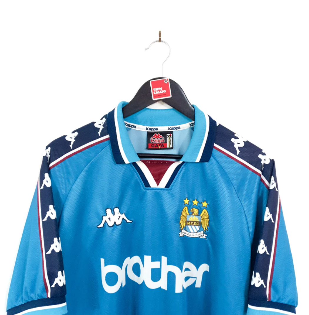 Manchester City Home 1997-1999 Retro Jersey Premium In India.