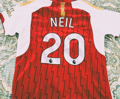 Customized Arsenal Kids Kit 2023/24 Home photo review